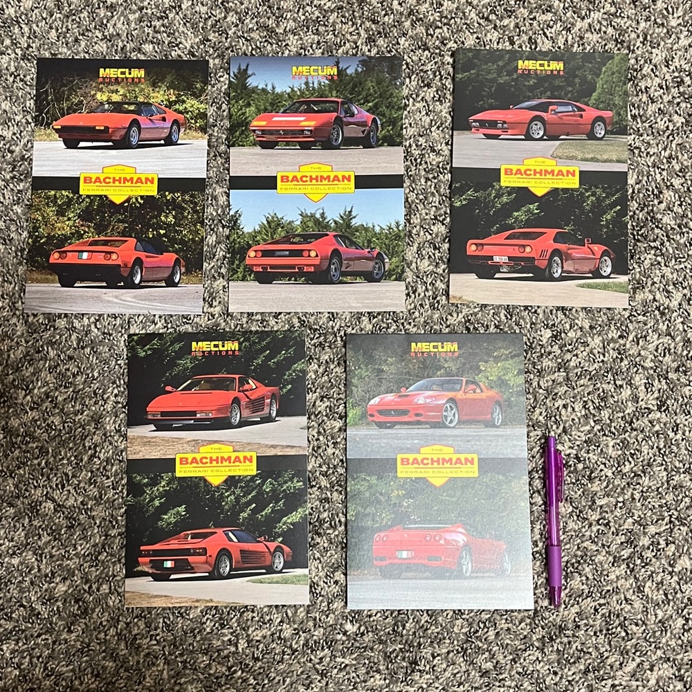 Red Ferrari Collector Cards